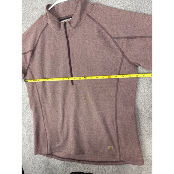 Carhartt Women's Force Heavyweight Quarter-Zip Thermal Base Layer Long Sleeve,XL - Picture 7 of 7